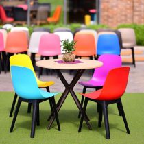 میز و صندلی طرح رنگین کمان کد 38